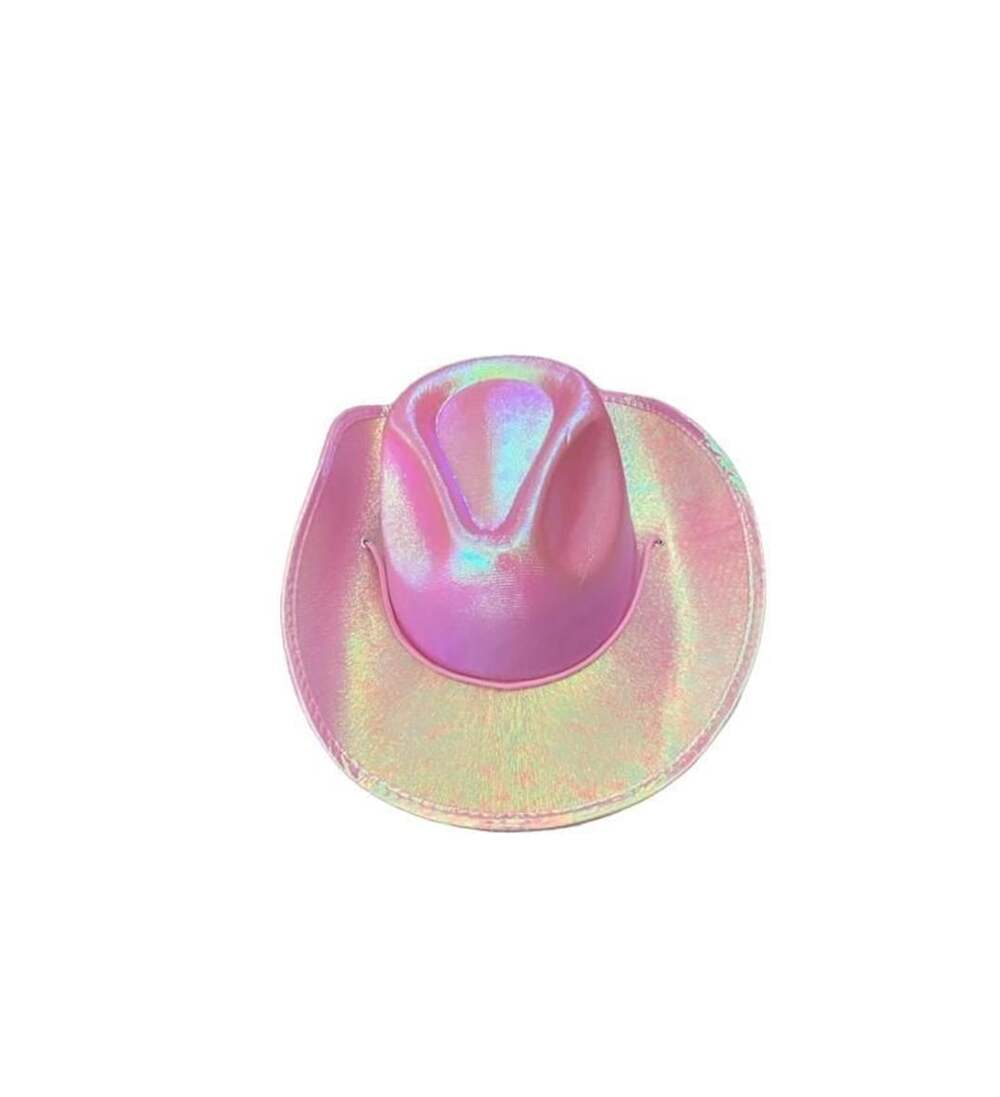 Pink Holographic Cowboy Hat